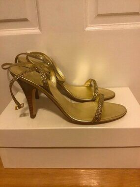 Giuseppe Zanotti Sandal Heels Glitter Oro